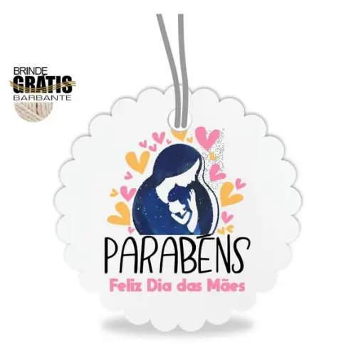 Tag Dia das Mães Personalizada, Mod.09