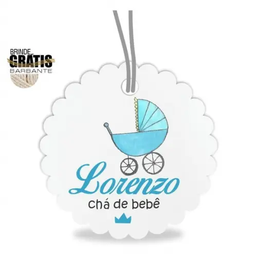 Tag infantil escalope carrinho bebê menino