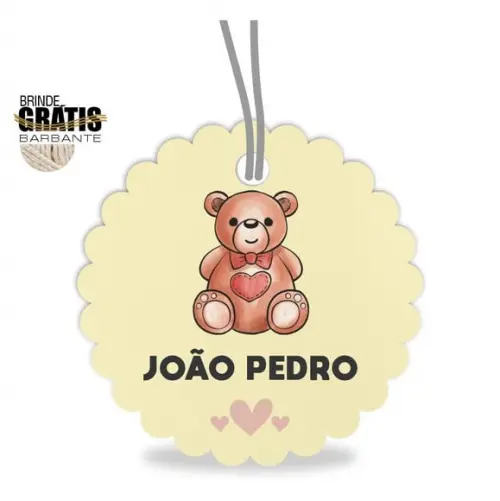 Tag infantil escalope ursinho