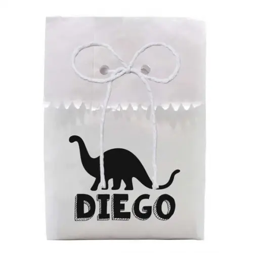 INFANTIL - SAQUINHO PAPEL PERSONALIZADO. C/ FURO E CORDÃO