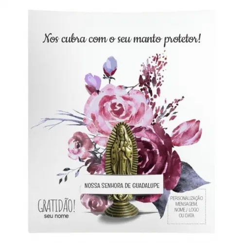 Kit Cartão Altar + Imagem de Nossa Senhora de Guadalupe, M2