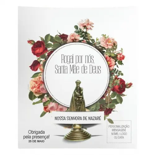 Kit Cartão Altar + Imagem de Nossa Senhora de Nazaré, M1