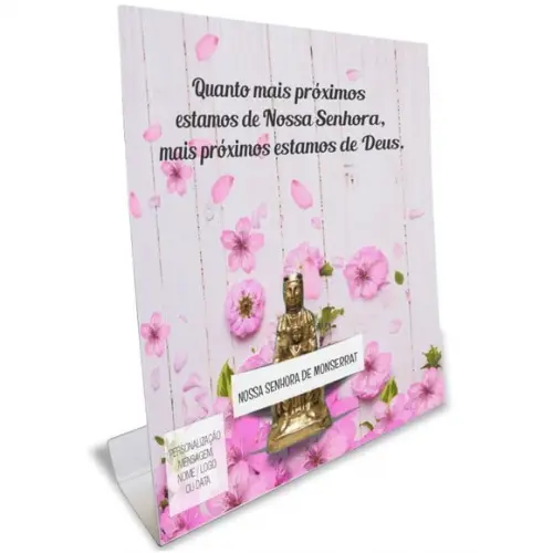 Kit Cartão Altar + Imagem de Nossa Sra. de Monte Serrat, M1
