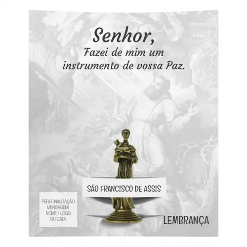 Kit Cartão Altar + Imagem de São Francisco de Assis , M1