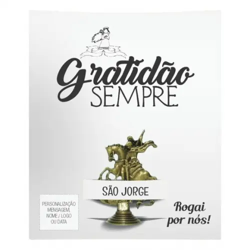 Kit Cartão Altar + Imagem de São Jorge, M2