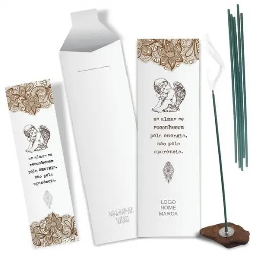 Kit Incenso Personalizado Almas. Pacote c/ 24un