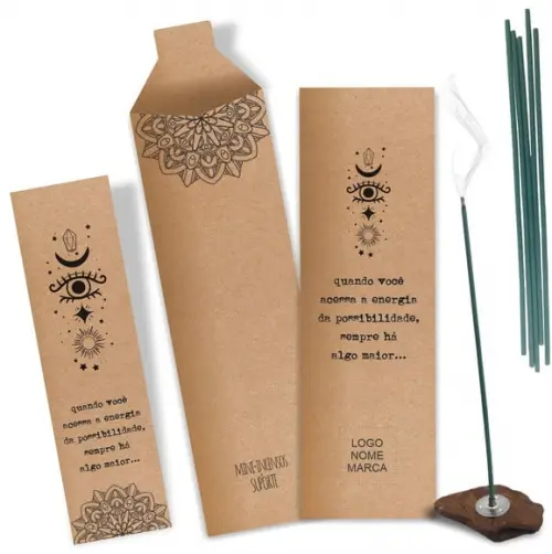 Kit Incenso Personalizado Possibilidade. Pacote c/ 24un