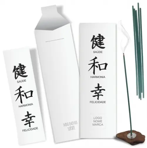 Kit Incenso Personalizado Saúde. Pc. c/ 24un