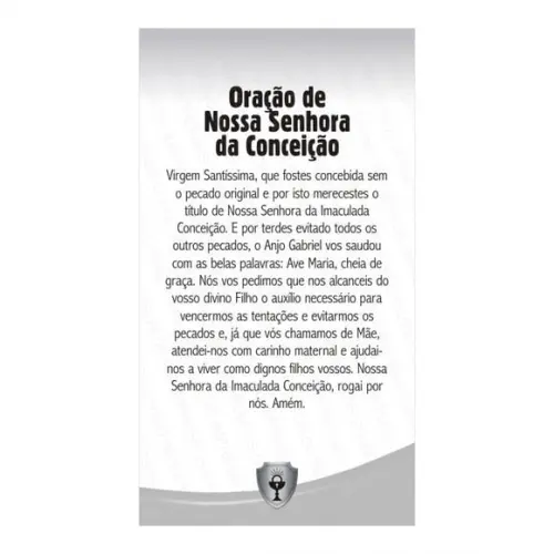 NOSSA SENHORA DA CONCEIÇÃO | CARTÃO DE BOLSO + MINI IMAGEM