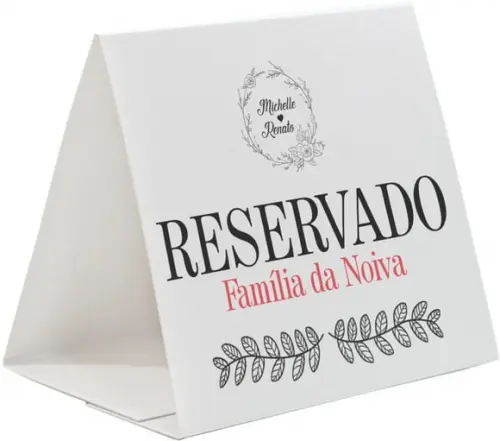 Prisma / Marcador de mesa personalizado