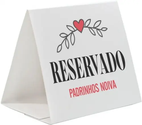 Prisma / Marcador de mesa personalizado