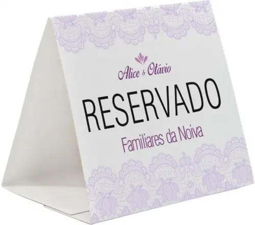 Prisma / Marcador de mesa personalizado