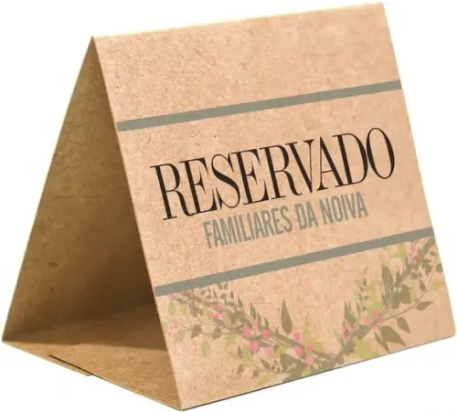 Prisma / Marcador de mesa personalizado