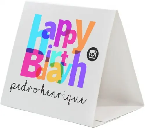 Prisma / Marcador de mesa personalizado festas