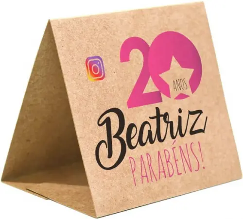Prisma / Marcador de mesa personalizado festas