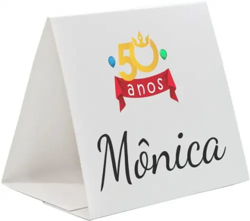 Prisma / Marcador de mesa personalizado festas