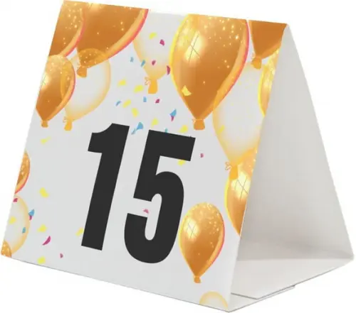 Prisma / Marcador de mesa personalizado festas