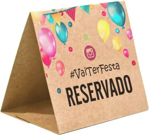 Prisma / Marcador de mesa personalizado festas