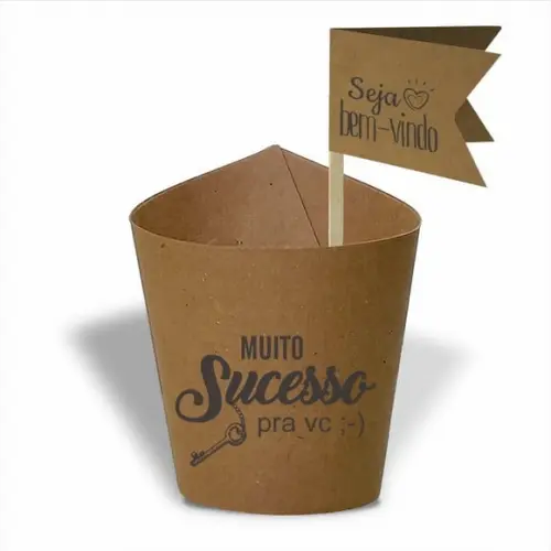 Rótulo mini suculenta + tag bandeirinha + palito. Frases