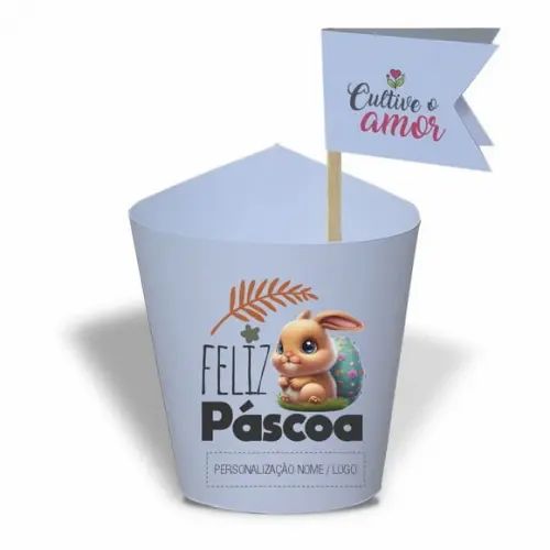 Rótulo Mini Suculenta Feliz Páscoa, Personalizado. Mod.05