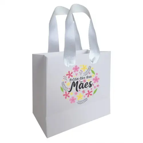 Sacolinha com Alça, Dia das Mães, Personalizada. Mod.01.