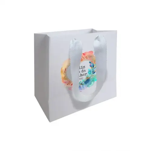 Sacolinha com Alça, Dia das Mulheres, Personalizada. Mod.01.