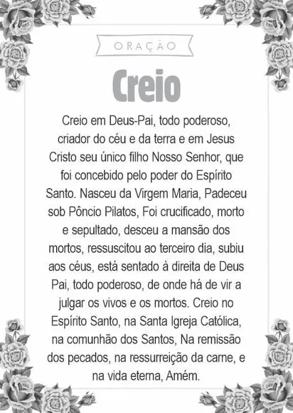 Santinho Creio. Pcte c/ 250 Unids