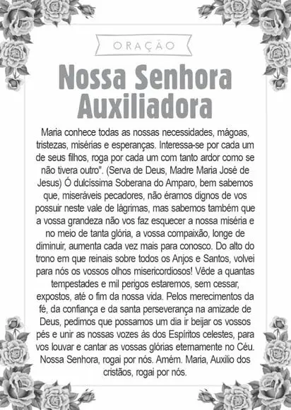 Santinho Nossa Senhora Auxiliadora. Pcte c/ 250 Unids