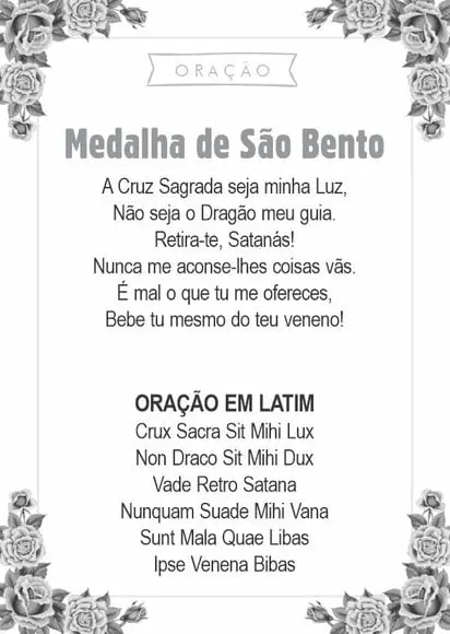 Santinho Medalha de São Bento. Pcte c/ 250 Unids