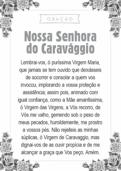 Santinho Nossa Senhora do Caravággio. Pcte c/ 250 Unids