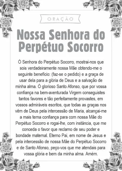 Santinho Nossa Senhora do Perpétuo Socorro. Pct c/ 250 Unids