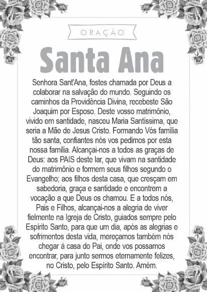 Santinho Santa Ana. Pcte c/ 250 Unids