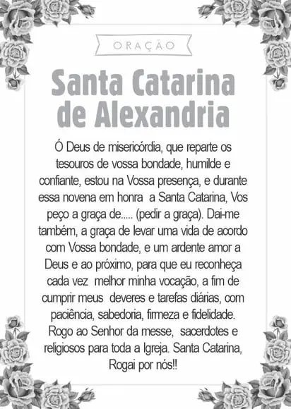 Santinho Santa Catarina de Alexandria. Pcte c/ 250 Unids