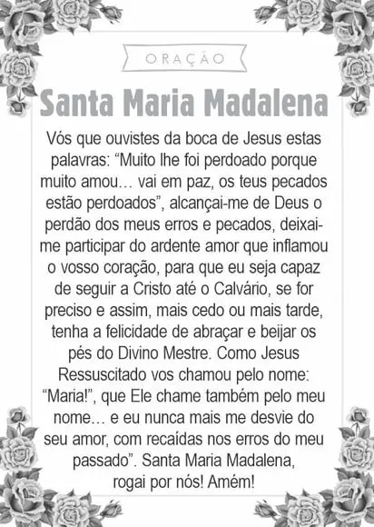 Santinho Santa Maria Madalena. Pcte c/ 250 Unids