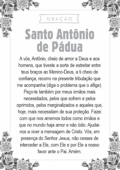 Santinho Santo Antônio. Pcte c/ 250 Unids