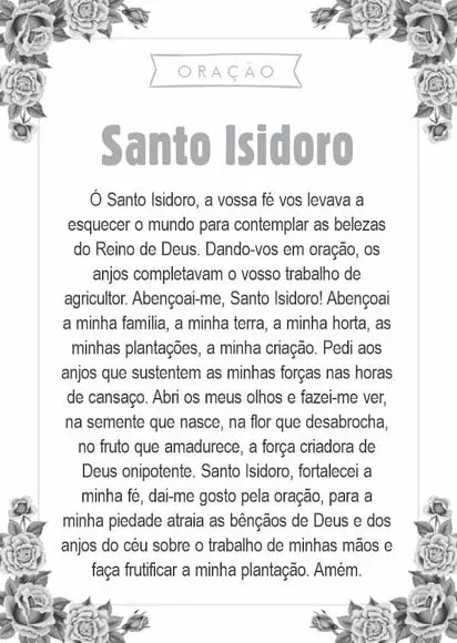 Santinho Santo Isidoro. Pcte c/ 250 Unids