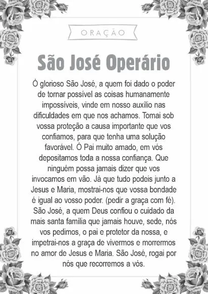 Santinho São José Operário. Pcte c/ 250 Unids