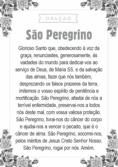 Santinho São Peregrino. Pcte c/ 250 Unids