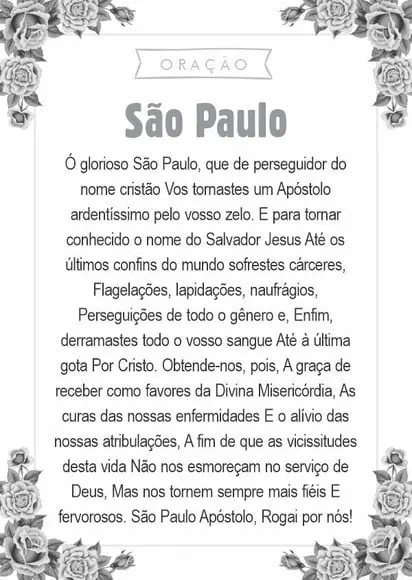 Santinho São Paulo. Pcte c/ 250 Unids