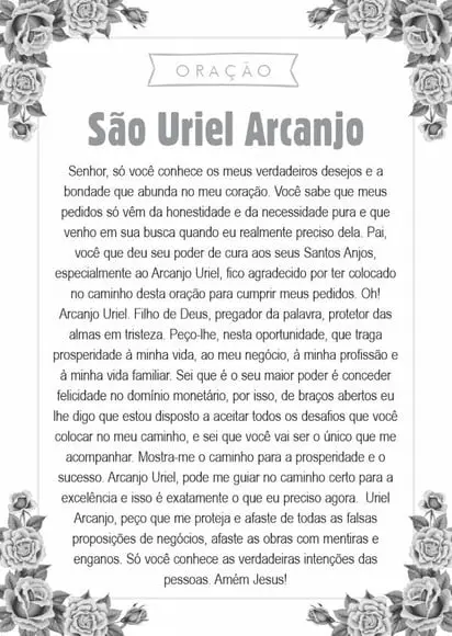 Santinho São Uriel Arcanjo. Pcte c/ 250 Unids