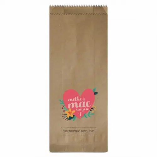 Saquinho de Papel Dia das Mães, Personalizado. Mod.02