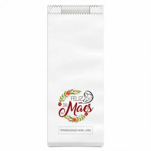 Saquinho de Papel Dia das Mães, Personalizado. Mod.10.