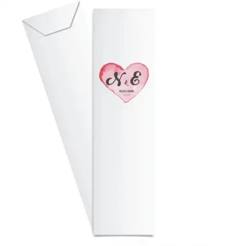 SAQUINHO DE PAPEL PORTA TALHERES PERSONALIZADO CASAMENTO M05