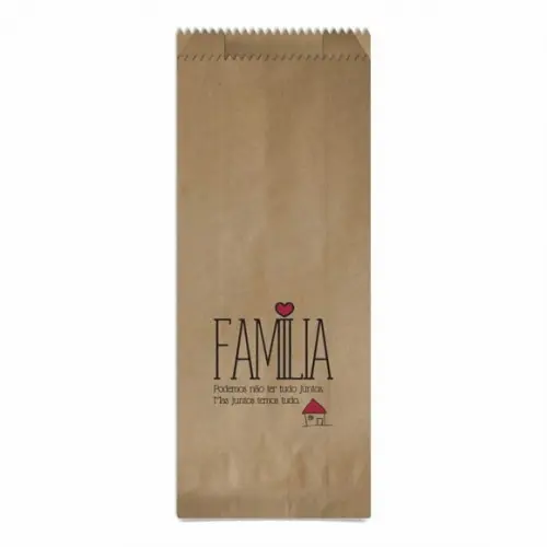 SAQUINHO KRAFT SIMPLES PERSONALIZADO - FAMÍLIA