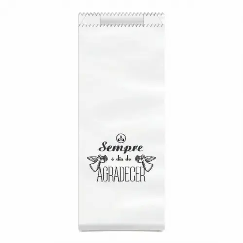 Saquinho Kraft Simples Personalizado - Dia de Agradecer...