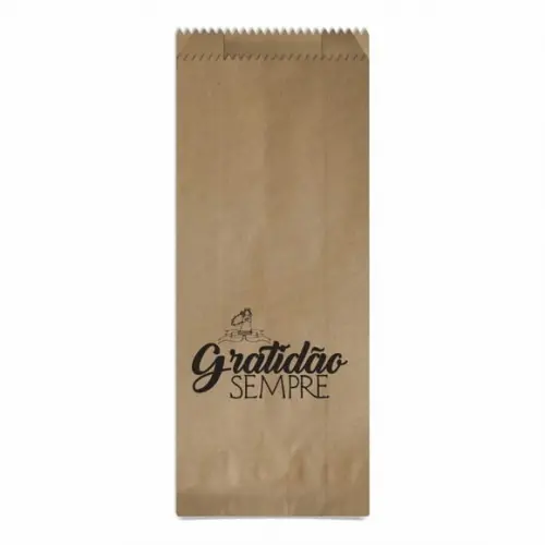 Saquinho Kraft Simples Personalizado - Gratidão Sempre