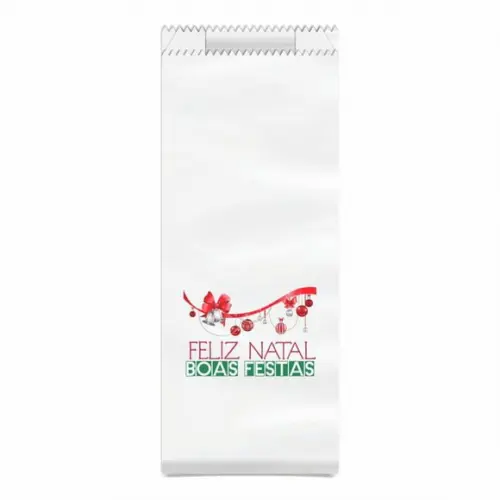 Saquinho Kraft Simples Personalizado Natal / Ano Novo