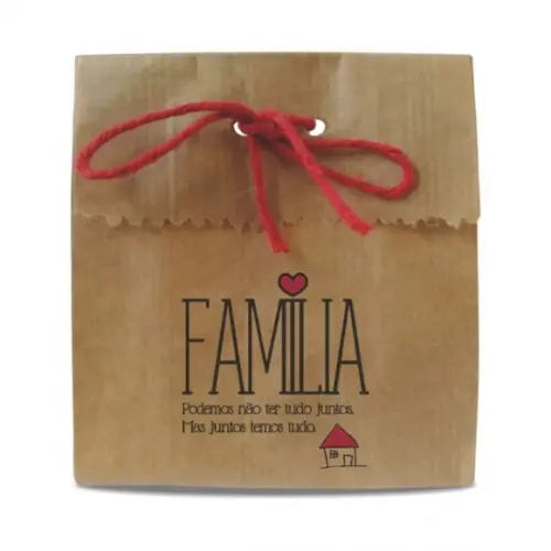 SAQUINHO PAPEL PERSONALIZADO - FAMÍLIA