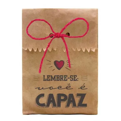 SAQUINHO PAPEL PERSONALIZADO. C/ FURO E CORDÃO - FRASES