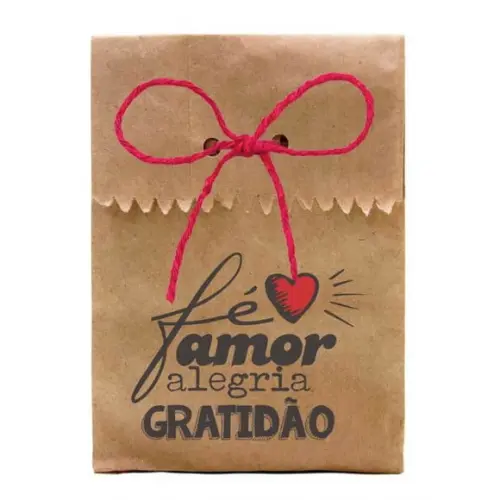 SAQUINHO PAPEL PERSONALIZADO. C/ FURO E CORDÃO - FRASES